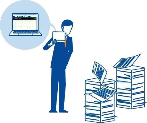 SIRTSによって放送業務が効率化するイラスト