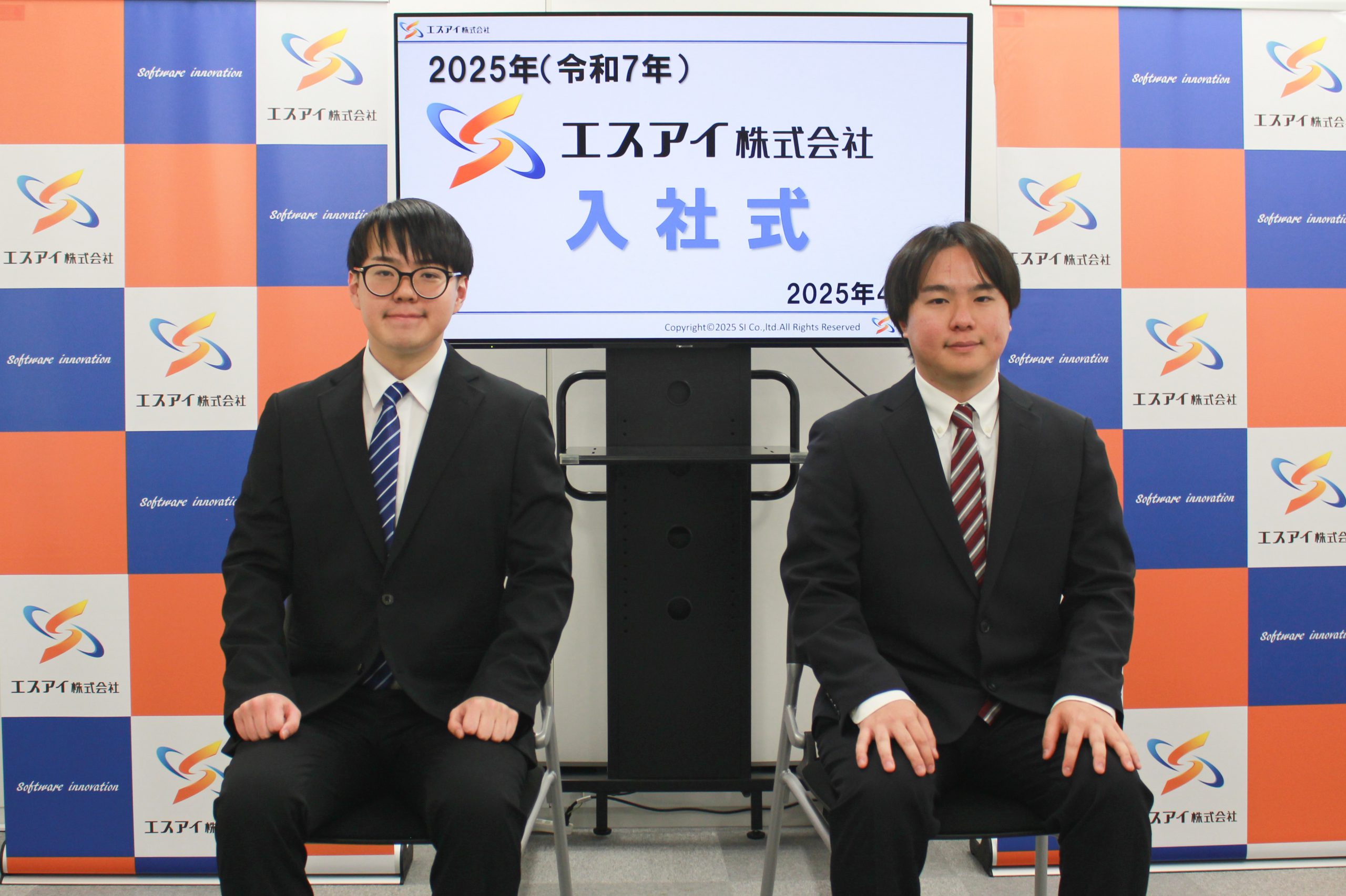 入社式の写真